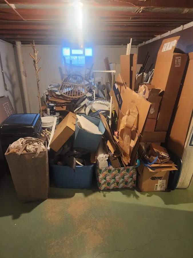 Roll-off dumpster container at job site for 8 Yard Dumpster Rental in Kaneohe Base